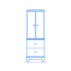 Furniture Jewelry Armoires Berges Free Standing Jewelry Armoire Sticker Outline Svg File, Free Vectors File